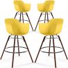 Bar Stools - Scandinavian Design - Dark Wood Legs - Pack of 4 - Nordika image 9