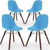 Dining Chairs - Scandinavian Design - Dark Wood Legs - Pack of 4 - Skögur image 9