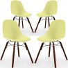 Dining Chairs - Scandinavian Design - Dark Wood Legs - Pack of 4 - Skögur image 9