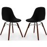 Dining Chairs - Scandinavian Design - Dark Wood Legs - Pack of 2 - Skögur image 9