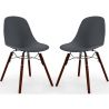 Dining Chairs - Scandinavian Design - Dark Wood Legs - Pack of 2 - Skögur image 9