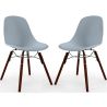 Dining Chairs - Scandinavian Design - Dark Wood Legs - Pack of 2 - Skögur image 9