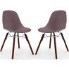 Dining Chairs - Scandinavian Design - Dark Wood Legs - Pack of 2 - Skögur image 9