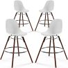 Dining Stools - Scandinavian Design - Dark Wood Legs - Pack of 4 - Skögur image 9