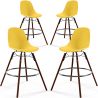 Dining Stools - Scandinavian Design - Dark Wood Legs - Pack of 4 - Skögur image 9