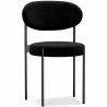 Dining Chair - Upholstered in Velvet - Black Metal - Margot image 9