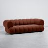 Velvet Upholstered Sofa - Modern Style - 2/3 Seater - Curved Teddy image 9