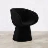 Buy Sculptural Upholstered Designer Armchair - For Hotels, Restaurants, and Luxury Spaces - Ideali Black 61583