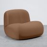 Modern Minimalist Curved Design Velvet Upholstered Armchair - Comfort and Contemporary Style - Büba image 9