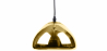 Buy Designer Ceiling Lamp - Chrome Metal Pendant Lamp - 18cm - Nullify Gold 51886 - in the UK