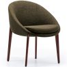 Upholstered Dining Chair with Wooden Legs - Modern Design for Luxury Restaurants and Hotels image 9