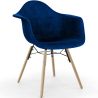 Velvet Dining Chair - Scandinavian Design and Wooden Legs - Nordika image 9