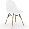 Velvet Dining Chair - Scandinavian Design and Wooden Legs - Skögur image 9