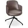 Swivel Armchair Upholstered in Vegan Leather - Modern Design for Luxury Offices and Hotels - Carla image 9