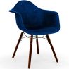 Velvet Dining Chair - Scandinavian Design and Dark Wood Legs - Nordika image 9