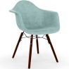 Velvet Dining Chair - Scandinavian Design and Dark Wood Legs - Nordika image 9