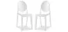 Pack of 2 Transparent Dining Chairs - Victoria Queen image 9