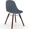 Velvet Dining Chair - Scandinavian Design and Dark Wood Legs - Skögur image 9