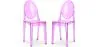Pack of 2 Transparent Dining Chairs - Victoria Queen image 9