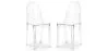 Pack of 2 Transparent Dining Chairs - Victoria Queen image 9