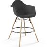 Velvet Bar Stool - Scandinavian Design and Wooden Legs - Nordika image 9