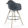 Velvet Bar Stool - Scandinavian Design and Wooden Legs - Nordika image 9