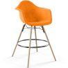 Velvet Bar Stool - Scandinavian Design and Wooden Legs - Nordika image 9