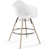 Velvet Bar Stool - Scandinavian Design and Wooden Legs - Nordika image 9