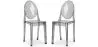 Pack of 2 Transparent Dining Chairs - Victoria Queen image 9