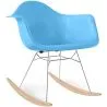 Rocking Chair - Scandinavian Design - Wooden and Metal Legs - Nordika image 9
