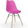 Dining Chair with Cushion - Scandinavian Design and Wooden Legs - Skögur image 9