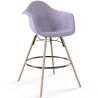 Velvet Bar Stool - Scandinavian Design and Wooden Legs - Nordika image 9