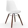 Dining Chair with Cushion - Scandinavian Design and Wooden Dark Legs - Skögur image 9