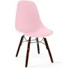 Buy Children Chair - Scandinavian Design - Dark Wooden Legs - Skögur Pink 61699