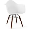 Buy Children Chair - Scandinavian Design - Dark Wooden Legs - Nordika White 61703