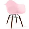 Buy Children Chair - Scandinavian Design - Dark Wooden Legs - Nordika Pink 61703