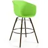 Bar Stool - Scandinavian Design - Dark Wood Legs - Pirela image 9