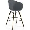 Bar Stool - Scandinavian Design - Dark Wood Legs - Pirela image 9