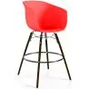 Bar Stool - Scandinavian Design - Dark Wood Legs - Pirela image 9
