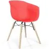 Dining Chair - Scandinavian Design - Natural Wood Legs - Polin image 9