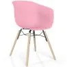 Dining Chair - Scandinavian Design - Natural Wood Legs - Polin image 9