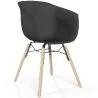 Dining Chair - Scandinavian Design - Natural Wood Legs - Polin image 9
