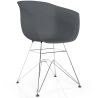 Dining Chair - Scandinavian Design - Chrome Legs - Polin image 9