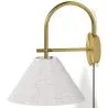 Buy Vintage Gold Wall Lamp with Plug and Switch - Boly Brass 61745