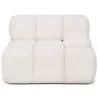 Buy Modular Left Corner Sofa - Upholstered In White Bouclé Fabric - Bianca White 61759