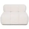 Buy Armchair Upholstered In Bouclé Fabric - Compatible With Bianca Modular Sofa White 61763
