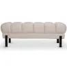 Chesterfield Style Bench Upholstered In Velvet With Iron Legs - Hamptons image 9