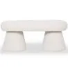 Modern Style Bench Upholstered In Bouclé Fabric - Kurt image 9