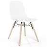 Dining chair with natural wood legs – Modern style and functionality - Broly image 9
