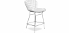 Buy Metal Grid Design Bar Stool - Lived White 16447 - prices